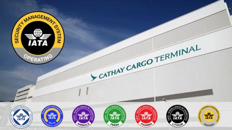 Cathay Cargo Terminal has become the first ground-handling organisation in Asia to achieve the International Air Transport Agency (IATA) Security Management System (SeMS) certification, attaining Operating Status — the highest possible tier for a first-time SeMS certification.