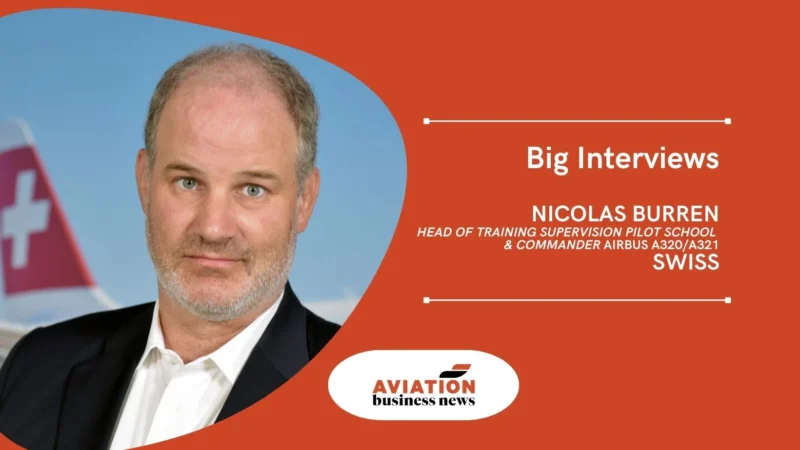 Nicolas Burren - head of training supervision pilot school and commander Airbus A320/A321 at SWISS