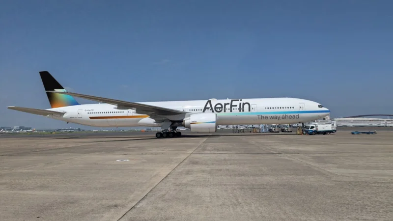 An ex-Japan Airlines B777-300ER