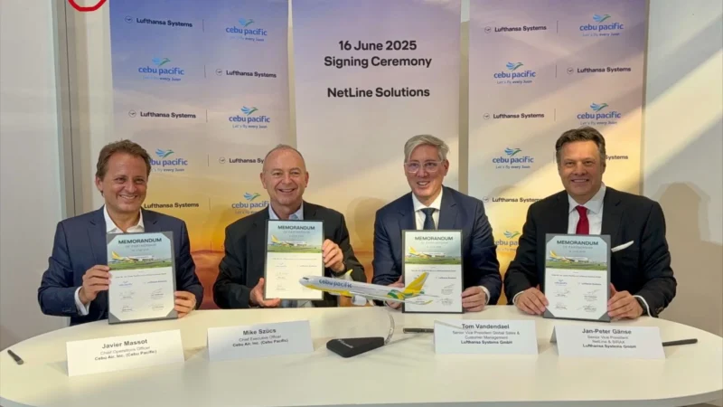 Philippines low-cost carrier, Cebu Pacific, has signed an agreement to implement Lufthansa Systems' next-generation operations control and crew management solution, with implementation set to begin later in 2025.