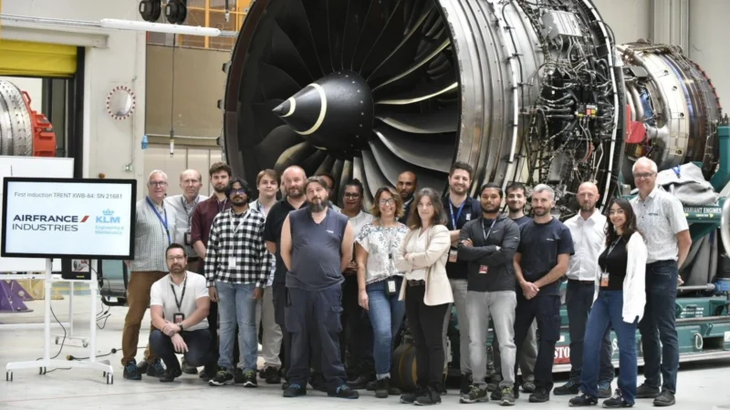 AFI KLM E&M and Rolls-Royce induct the first Trent XWB-84 for Maintenance, Repair and Overhaul