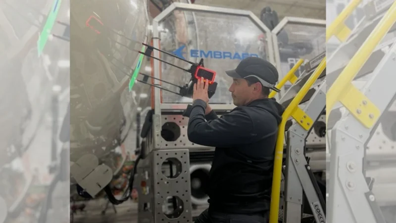 Embraer has taken another step forward in advancing its maintenance operations by integrating 8tree’s innovative dentCHECK inspection tool into its aircraft services facility in Nashville.