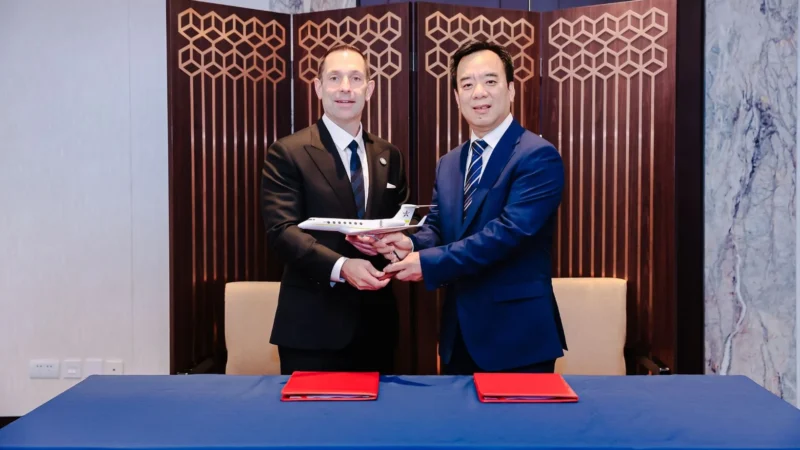 ExecuJet Haite Aviation Services China Co., Ltd. (ExecuJet Haite) and Shanghai Starjet Business Aviation Co., Ltd. (Starjet) have signed an agreement that will see them work together to benefit their customers, their companies, and the China business aviation industry.