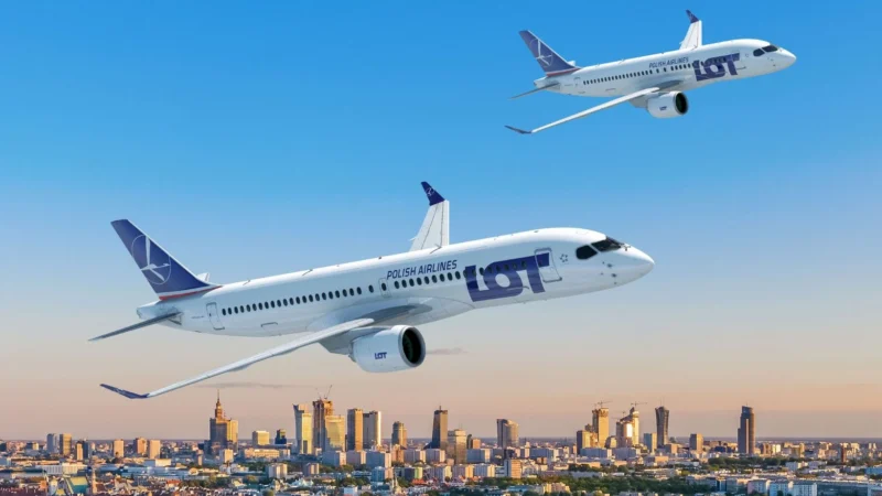 LOT Polish Airlines has placed a firm order with Airbus for 20 A220-100s and 20 A220-300s.
