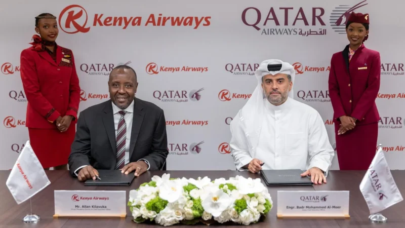Qatar Airways and Kenya Airways have signed a wide-ranging Memorandum of Understanding (MoU) that paves the way for a new strategic partnership, with plans extending beyond passenger codesharing to include collaboration in air cargo, maintenance and other operational areas.