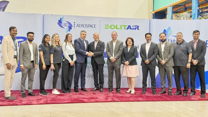 Dubai-based cargo carrier SolitAir has selected Eight Wings Aerospace to provide a full suite of integrated technical and logistics services, including power-by-the-hour support, as it scales its Boeing 737-800 freighter fleet.