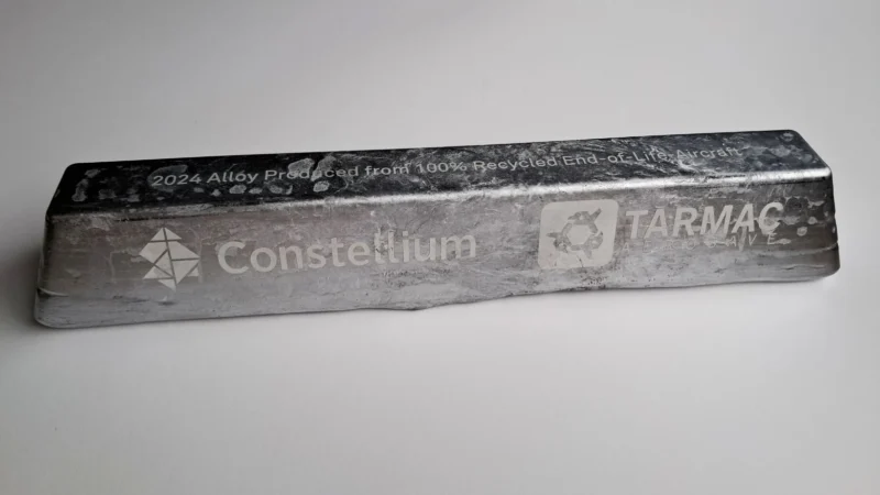 Aircraft and engine storage, maintenance and dismantling firm, TARMAC Aerosave, and aluminum solutions and recycling provider, Constellium, have achieved a major breakthrough in sustainable aerospace: successfully recycling aluminium from end-of-life aircraft into high-performance material suitable for use in new aircraft manufacturing.